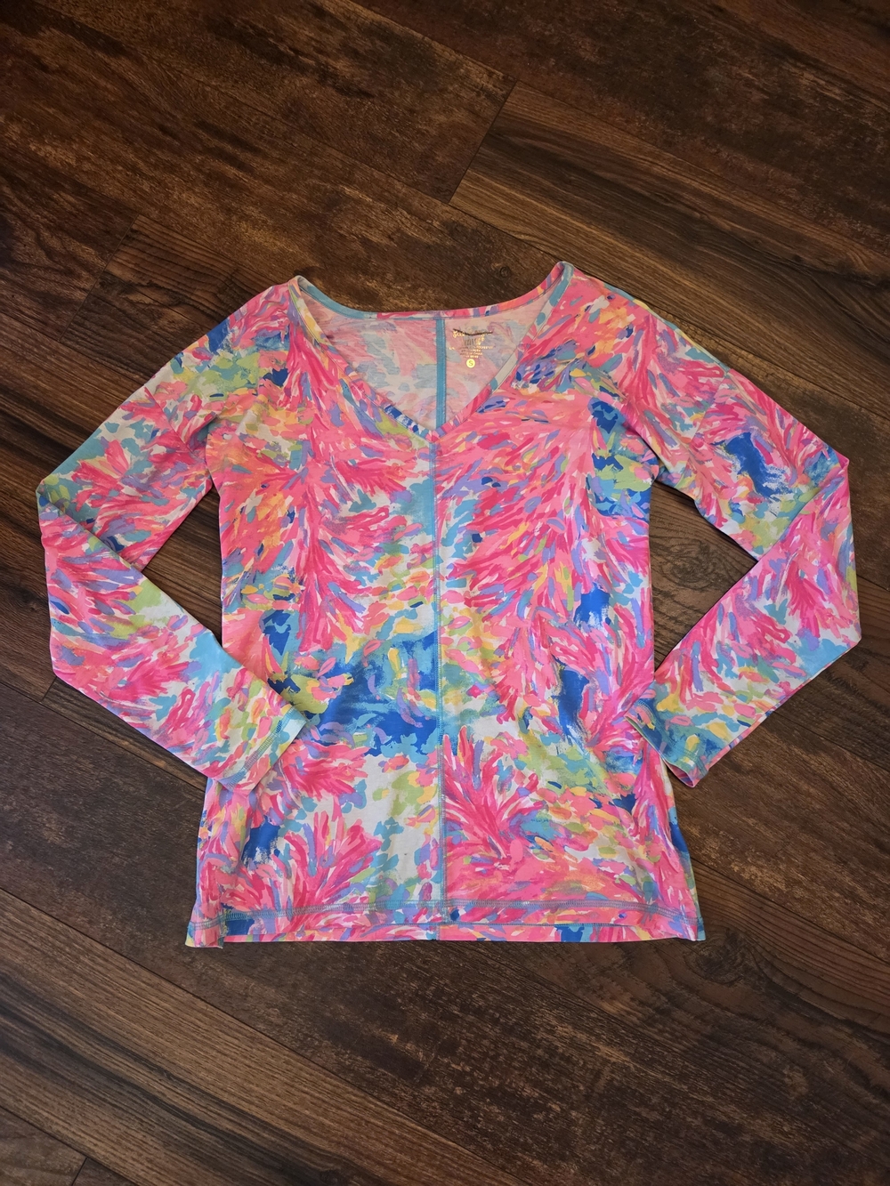 Lilly Pulitzer Multicolor Floral-Print Long Sleeve Top